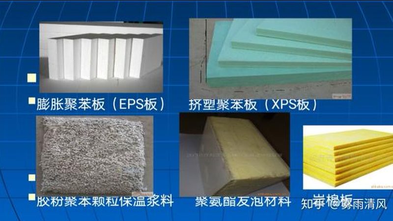 目前市场上常见的屋面保温材料主要有以下几种：
